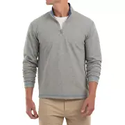 NWT JOHNNIE-O $125 ALISTER REVERSIBLE 1/4 ZIP PULLOVER IN GRAY SZ S SMALL
