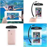 DFV mobile - Universal Protective Beach Case 30M Underwater Waterproof Bag for Samsung Galaxy CORE Plus, SM-G350 - Transparent