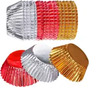 300 Count Foil Metallic Cupcake Liners Muffin Paper Case Baking Cups Stan