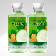 2 PACK BATH & BODY WORKS CUCUMBER MELON BODY WASH & SHOWER GEL VITAMIN E NEW!