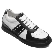 US8 CHAMARIPA 6cm/2.36” Elevator Shoes Height Increasing black Sneaker Men