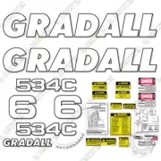 Fits Gradall 534C Decal Kit Telehandler - 7 YEAR OUTDOOR 3M VINYL!