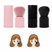 Retractable Makeup Brush One Large Blush Brush With Lid Full Set Make===