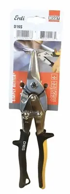 BESSEY D16S 9-1/2” Aviation Snip Straight Cut 18ga Max Micro-Serrated Edges(2A)