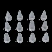12Pcs/Set Plastic Icing Piping Cream Confectionery Nozzle Tips Cake Decor TDD