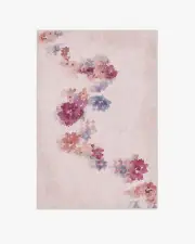 120' x 185' | Machine Washable Runner Rug | Kid & Pet Friendly | Indoor Rug | Clara Soft Rose Rug | Ruggable
