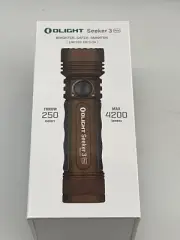 Olight Seeker 3 Pro Desert Tan Rechargeable Floodlight Flashlight, 4200 L SEALED