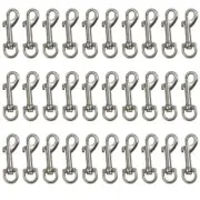30 Pcs Trigger Clips Clasp 1.9 inches Zinc Alloy Swivel Eye Snap Clip Hook fo...