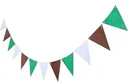 Toddmomy Rugby Flag Sports Decor Happy Birthday Banner Fall Garland Decorations Green Birthday Banner Football Garland Football Party Decoration Green Pennant Banner Sport Banners Felt
