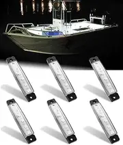 Interior Marine Strip Lights, 6 Led Utility Strips, Marine Led Strip, White Led Courtesy Light, 12v Led Marine Light, Marine Interior Lights, Boat Interior Led Lights, Marine Led Lights 6PCS