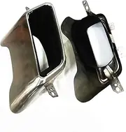 Compatible For Range Rover Sport 2013 2014 2015 2016 2017 2018 Square Style Black/Silver Car Rear Tail Exhaust Muffler Tip Tips(Silver)