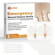 2PCS Band-Aid Brand Tru-Stay Fabric Adhesive Strips Flexible Patches ZipperWound