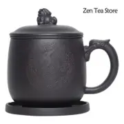 Yixing Purple Clay Hand Painted The Dragon Teacup Zisha Tea Set Water Cup Coffee