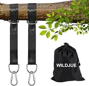 Tree Swing Hanging Straps Kit Holds 2000 lbs,5ft Extra Long Straps Strap with Safer Lock Snap Carabiner Hooks Perfect for Tree Swing & Hammocks, Perfect for Swings,Carry Pouch Easy Fast Installation