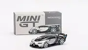 Bugatti Vision Gran Turismo Sliver and Carbon 1/64 Diecast Model Car by True Scale Miniatures MGT00369
