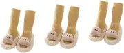 Kisangel Non-Slip Socks Cartoon Design Newborn Boy Girl Anti-Slip Socks for Shower