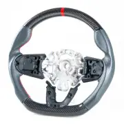 Flat Bottom Carbon Leather Red Steering Wheel For Mini F54 F55 F56 F57 F60 F61 (for: Mini)