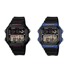 【CASIO】CASIO卡西歐 復古十年電池電子錶 AE-1300WH 兩色 台灣卡西歐保固一年