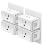 Smart Home Wi-Fi Outlet Works with Alexa, Echo, Google Home & IFTTT, No Hub Requ