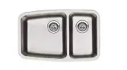 Blanco Double Bowl Stainless Steel Sink with 9 Inch Large Bowl Depth 440101