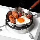 12/16cm Mini Frying Pan Stainless Steel Frying Pan Steel Mini Egg and Omelet Pan