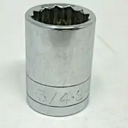 SK Hand Tools 40124 1/2" Drive 3/4" 12pt Standard Fractional Chrome Socket NOS
