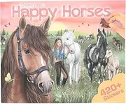 Depesche 13586 Create Your Happy Horses Sticker Book with 24 Background Pages for Creating Your Own Horse Worlds Includes 6 Sticker Sheets
