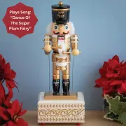 Musical Animated Christmas Nutcracker Soldier w/ Drum Collectible Holiday Decor
