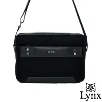 在飛比找momo購物網優惠-【Lynx】山貓紳士極簡風格橫式真皮斜側背包-小(3色)