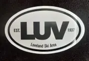 Loveland Ski Area Sticker Est 1937 Georgetown Colorado LUV Snowboard Snowcat NEW