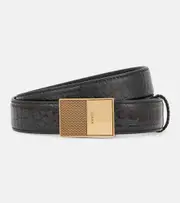 [Khaite] Khaite Elio croc-effect leather belt Inch 33.5 black