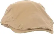 [Healeved] Vintage Beret Hat for Men and Women Breathable Newsboy Cap Stylish Flat Hat for All Ages Durable Versatile Design for Casual Fashion and Everyday Wear Khaki
