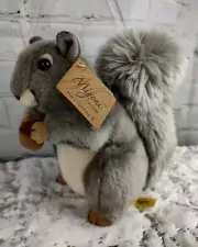 NEW 2019 Grey Squirrel Plush by Aurora World Miyoni 8" w/Tag