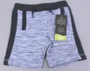 Lee Sport Series Girl's Spacedye Pull-On Jogger Shorts KB6 Blue Size 4 NWT $34