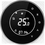 Labymos 95-240V Wi-Fi Smart Thermostat Programmable Electric Heating Thermostat Temperature Controller Voice APP Control Backlight LCD Electric Heating Thermoregulator Compatible with Echo Home Tmall