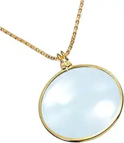 FOMIYES 2 Pcs Magnifying Glasses Hands Free 6X Necklace Magnifier Magnifiers for Seniors