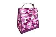 Sachi Insulated Kids Lunch Pouch - Camo Pink