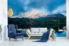 3D Mountain Lake Wallpaper Wall Mural Removable Self-adhesive 311