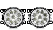 For Fiat For Panda For Punto Evo For Sedici 500 1.4L L4 LED Fog Light Car Fog Lamp 8000LM 30W White Yellow Front Bumper Fog Light
