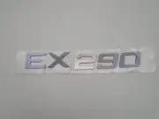 RINKER HARD PLASTIC RAISED DECAL EX 290 CHROME 12 1/2" X 1 3/4" MARINE BOAT