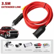 3.6ft Car Cigarette Lighter Extension Cord 12V 24V Car Charger Cigar SthxK