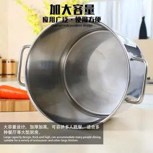 不銹鋼桶煮茶桶加深珍珠奶茶桶帶蓋煮水桶電磁爐湯桶大容量油桶
