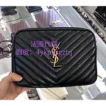 WY二手/SAINT LAURENT 相機包 YSL LOU CAMERA BAG 牛皮黑色金色銀色斜背包斜挎包單