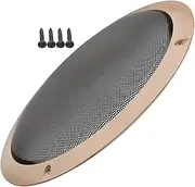 MOLUCKFU Decorative Speaker Grill Mesh Cover Subwoofer Protector for Car Audio Systems Durable Metal Design Easy Installation Dust and Impact Protection Elegant DIY Accessory