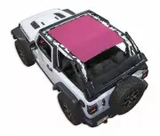 SpiderWebShade Mesh Bikini Top-Pink, for Jeep JL 2dr.; SWS-SHDTOP-01-JL2D-PNK