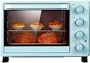 25L Mini Countertop Electric Oven Toaster Oven Household Multifunctional Bread Machine Cooking Grill, Bake, Toast, Rotisserie Temperature Control 60 Minutes Timer Simple Operation