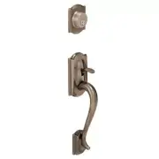 Schlage F58 CAM 620 Camelot Exterior Handleset with Deadbolt, Antique Pewter...