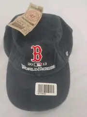New Boston Red Sox World Series 2013 Hat Cap Mens Blue Adjustable Strapback '47
