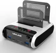 USB 3.0 to SATA Dual Bay Hard Drive Docking Station with