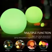 Rechargeable LED Ball Light Bedroom Decorative Remote Control Lamp Christma US